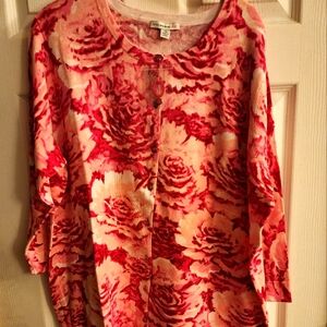 NWT Isaac Mizrahi 3/4 sleeve top